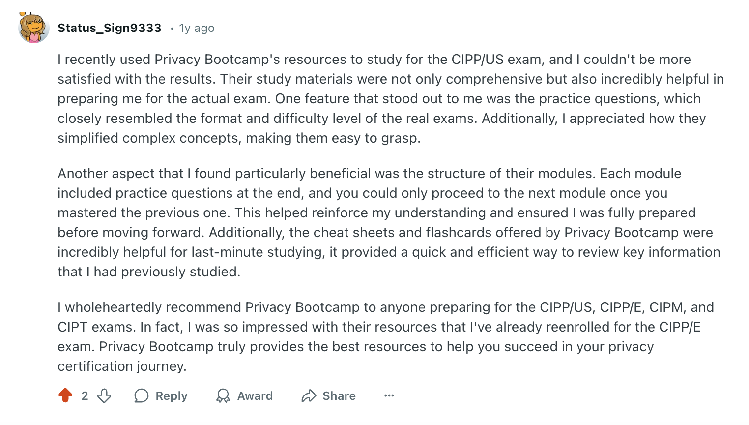 Reddit Review #1